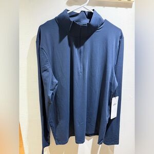 ALO Yoga Deep Blue Quarter-Zip Pullover